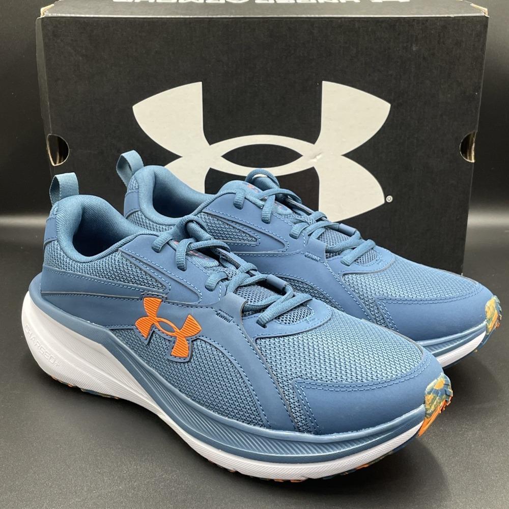Under Armour Charged Assert 11 Navy / Blue /White Mens Size 10.5 New 6006723-498